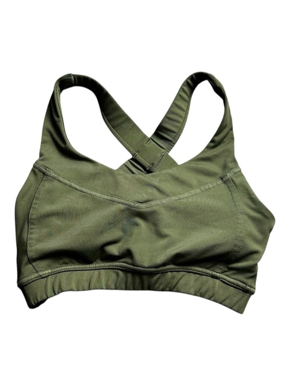 Hylete Olive Green Crossback Sports Bra Size Small Atheticwear